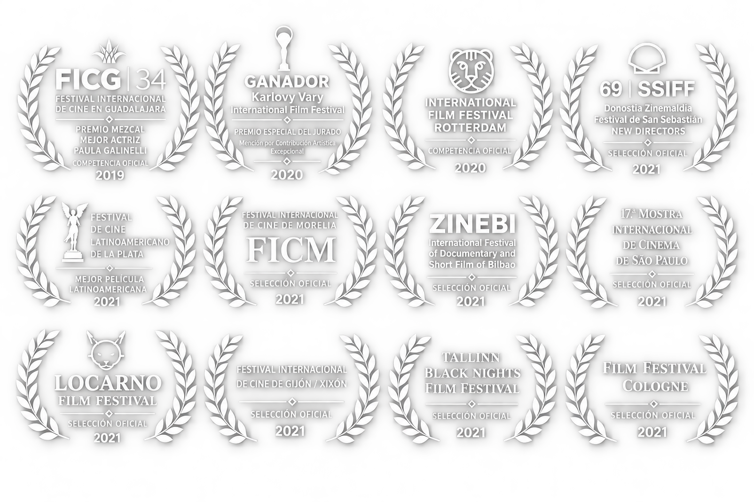 Laureles de festivales de cine — grupo 5